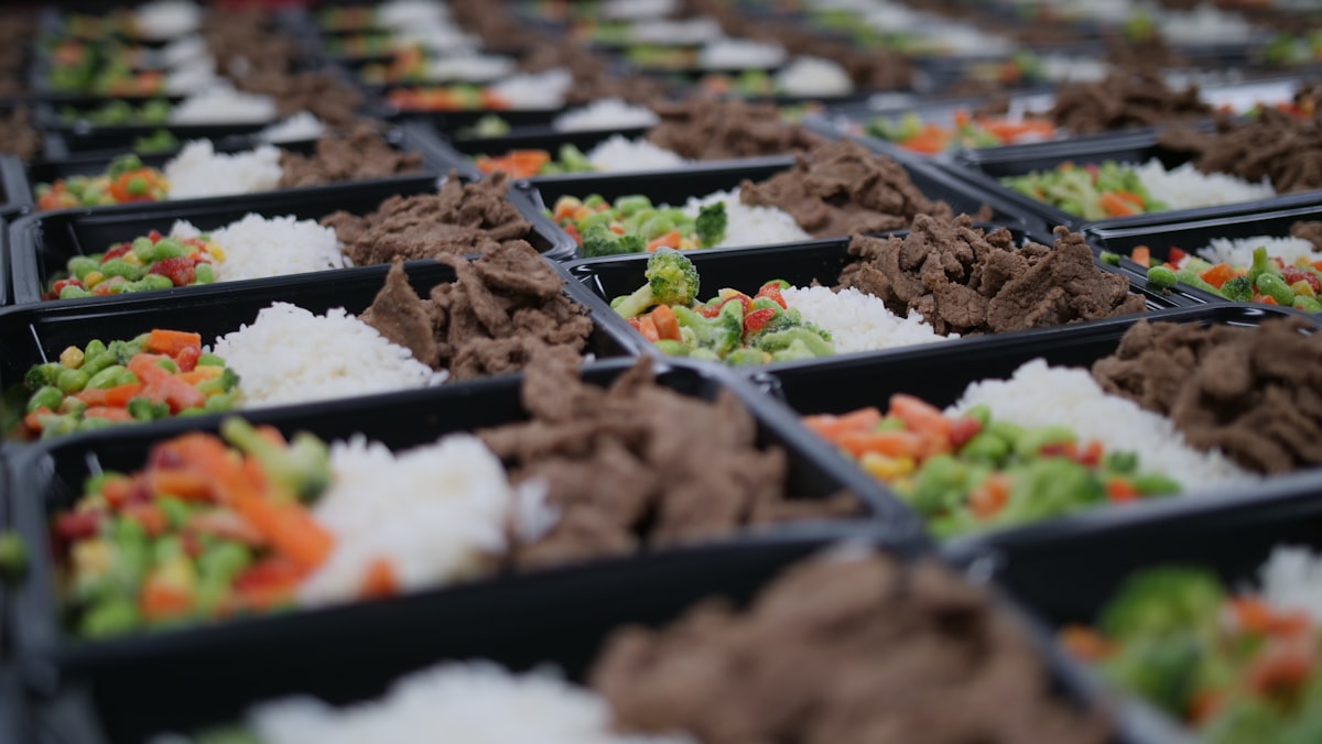 Healthy meal prep containers